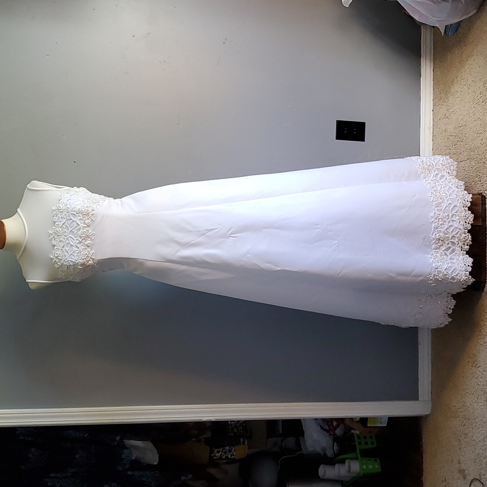 Moonlight, wedding dress, sleeveless, size 8
